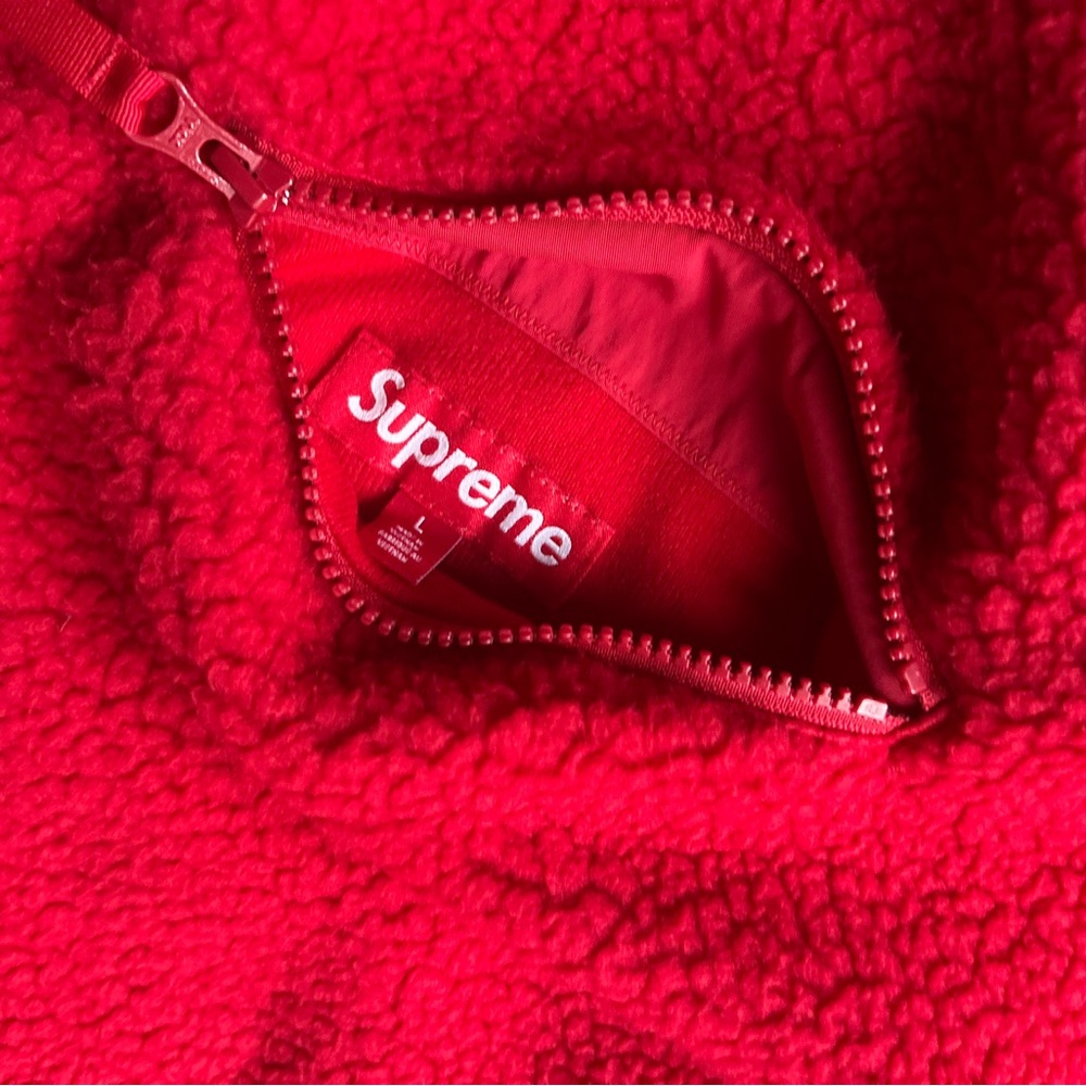 Supreme Polartec Shearling pullover Reversible Re… - image 8